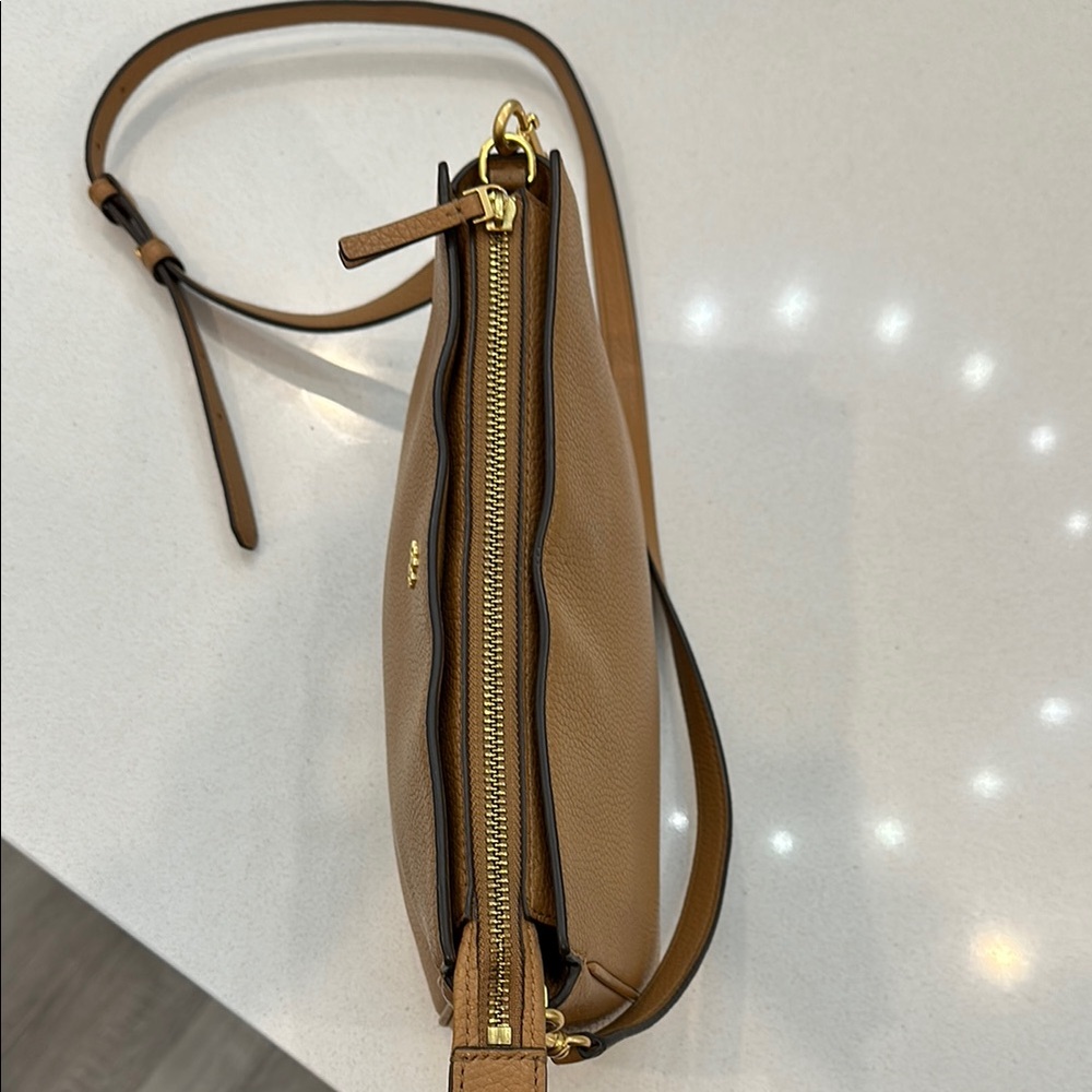 Tory Burch Tan Leather Crossbody Bag - Picture 3 of 9